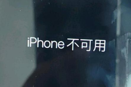 凤翔苹果服务网点分享锁屏界面显示“iPhone 不可用”如何解决 