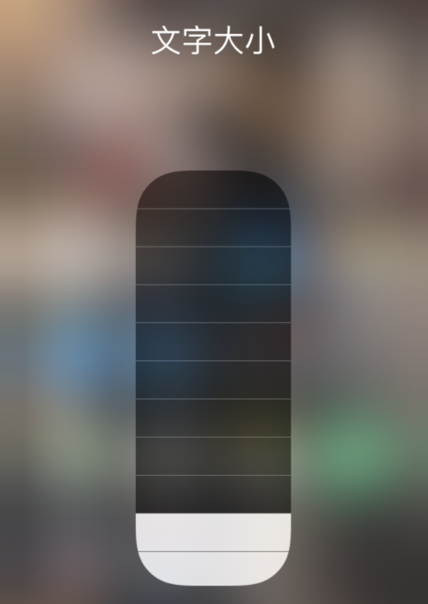 凤翔苹果手机维修分享小技巧：在 iPhone 控制中心快速调节字体大小 