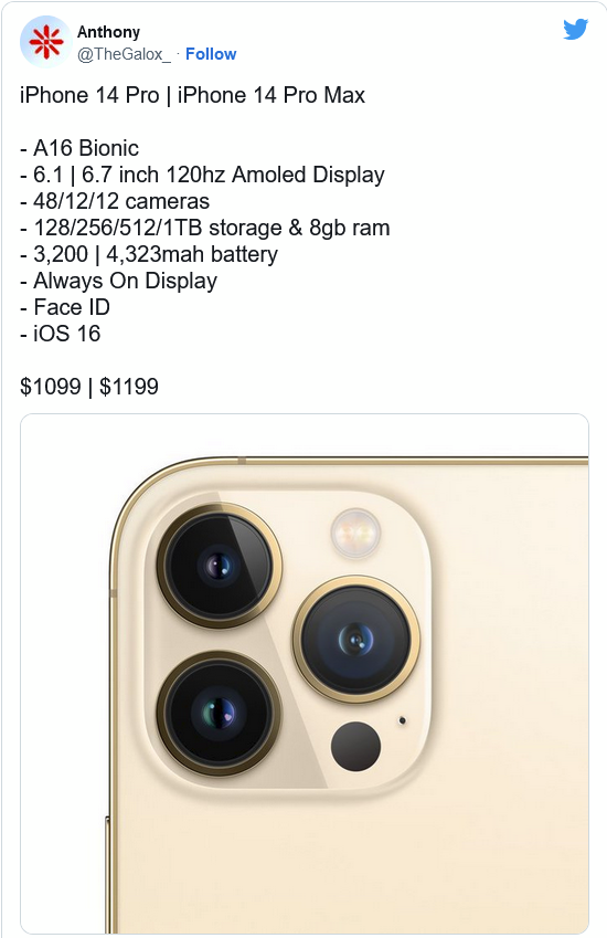 凤翔苹果14维修分享iPhone 14全系涨价 